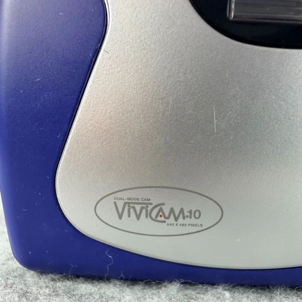 Vivitar ViviCam 10 Dual Mode Digital Camera Blue 640x480 Parts Repair Untested